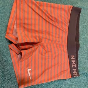 Nike Pro Orange and Grey woman’s Medium